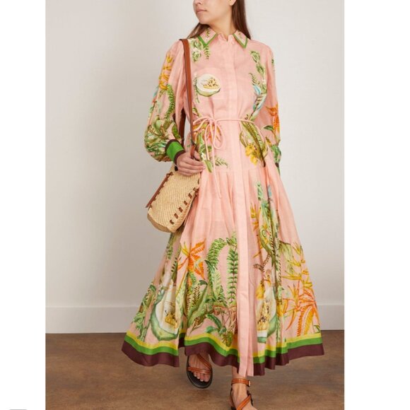 Alemais Papaya Bloom Belted Maxi Dress - Picture 2 of 15